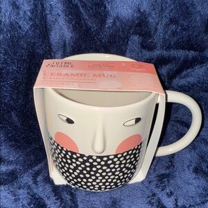 Thyme & Table Ceramic Mug with Face Design